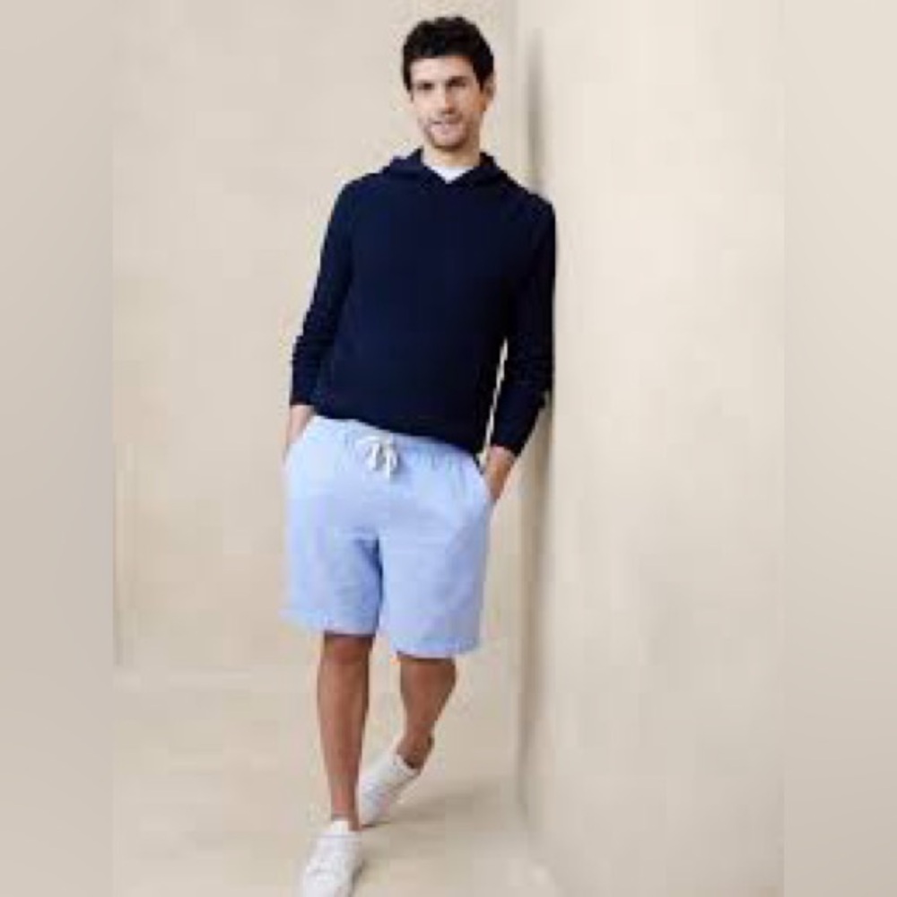 Banana Republic 8" LINEN- BLEND DECK SHORT